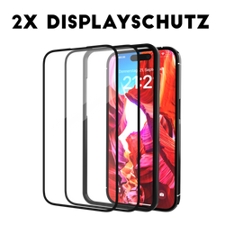 2x "The Curved" Panzerglas - iPhone 15 Pro Displayschutz in Premium Qualität.