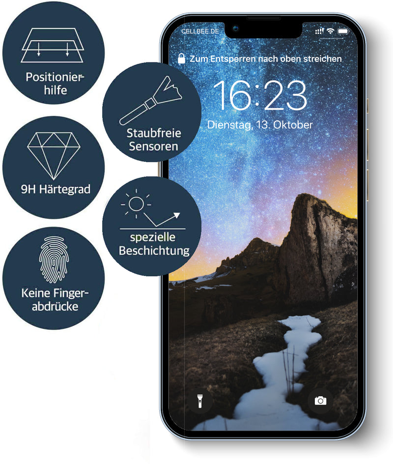 "The Fusion" mit Applikator - iPhone 13 Premium Displayschutz