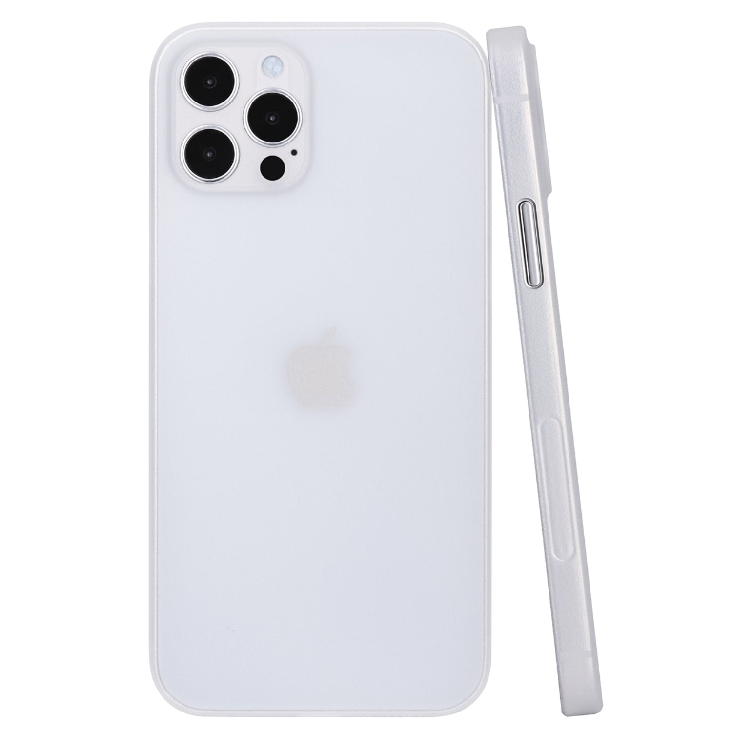 iPhone 12 Pro Ultra Slim Case - Frosted White mit Grip