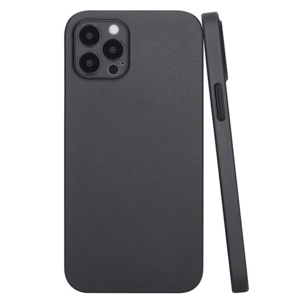 iPhone 12 Pro Max Ultra Slim Case - Frosted Black mit Grip