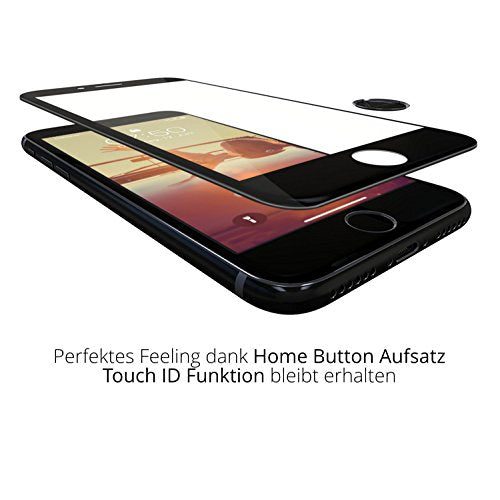 iPhone 6/6S Displayschutz + Homebutton - "the Curved" schwarz