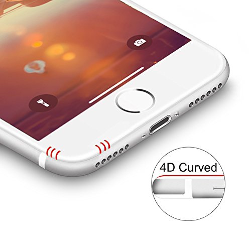 <transcy>iPhone 6 / 6S Plus screen protector + home button - "the Curved" white</transcy>