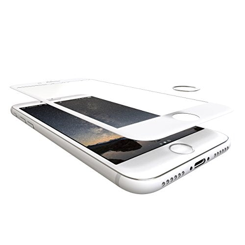 <transcy>iPhone 6 / 6S screen protector + home button - "the Curved" white</transcy>