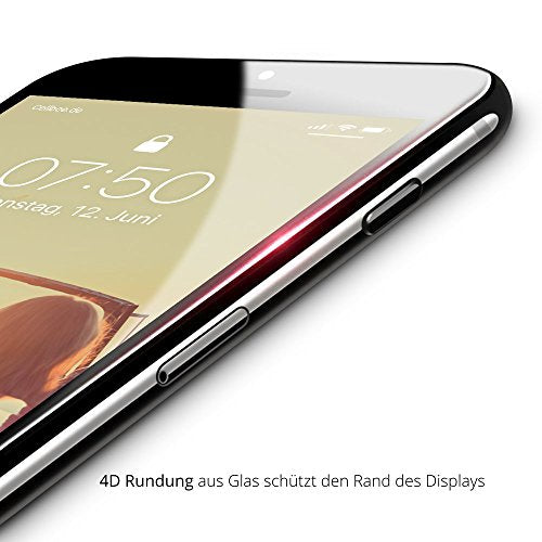 iPhone 6/6S Displayschutz + Homebutton - "the Curved" schwarz