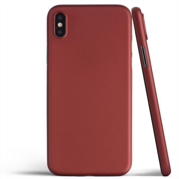 iPhone X hülle rot sehr dünn extrem leicht slim Case perfekt mit Screenprotector Panzergkas ultra leicht