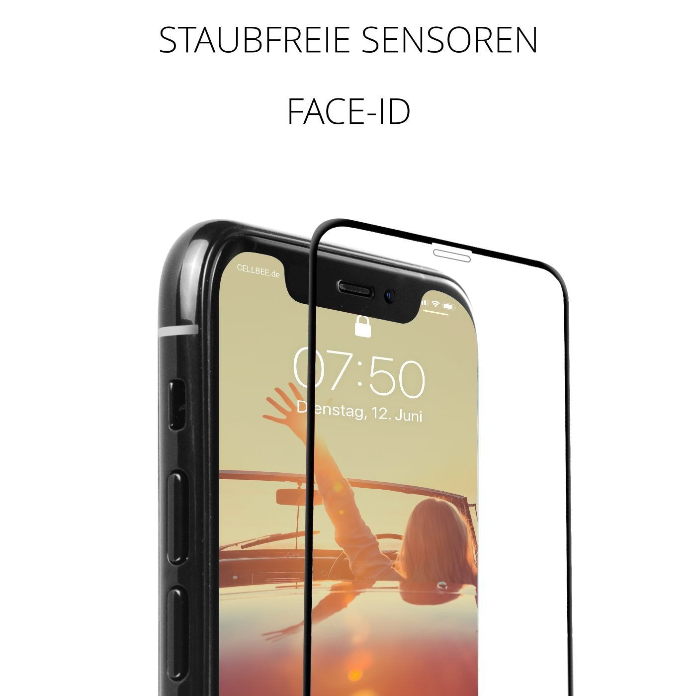 Panzerfolie iPhone X staubfreie Sensoren