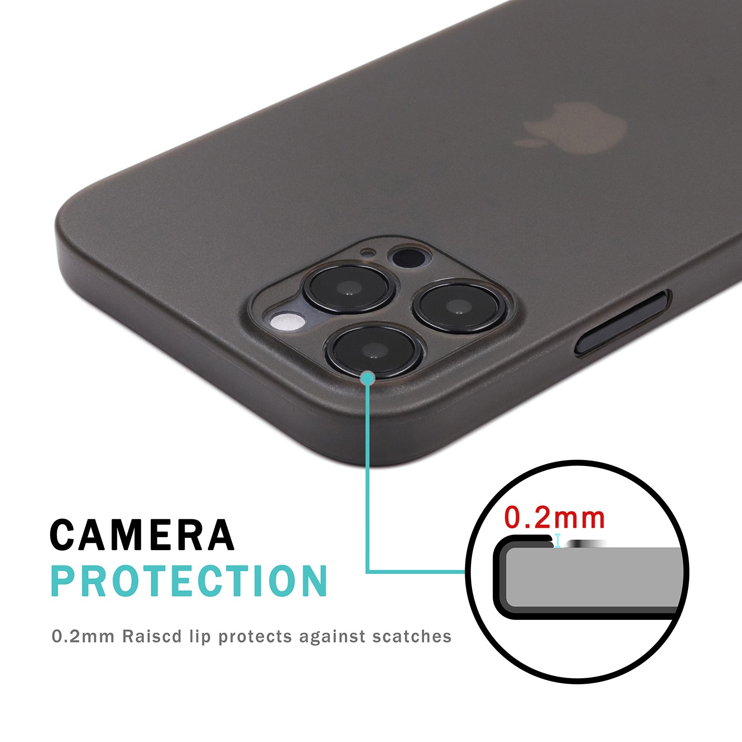 iPhone 12 Pro Ultra Slim Case - Simple Gray