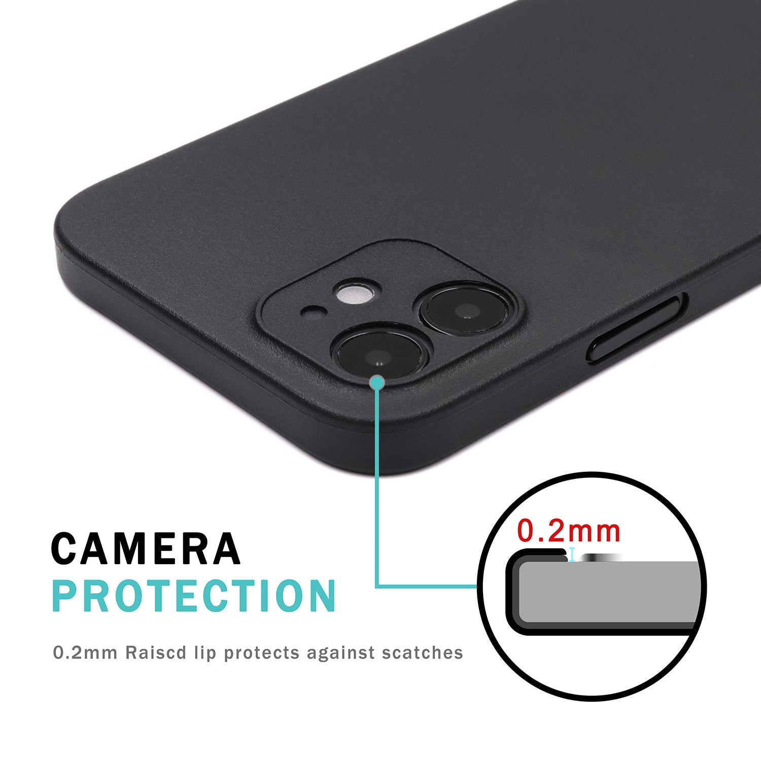 <transcy>iPhone 12 mini Ultra Slim Case - Deep Black</transcy>