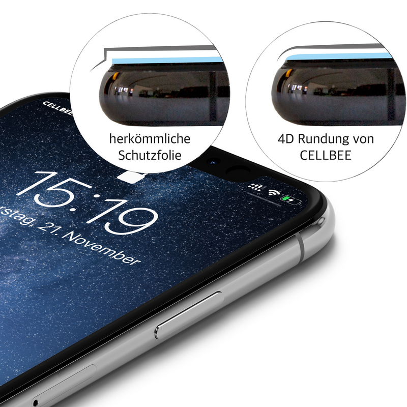 "the Curved" mit Mesh-Cover - iPhone 11 Displayschutz