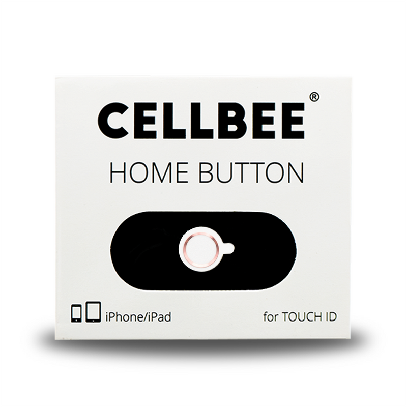 CELLBEE Touch-ID Button Funktion perfekt in Premium Qualität in rosé gold, silber und Rot, touch-Id Button fürs iPhone. Optimaler Schutz