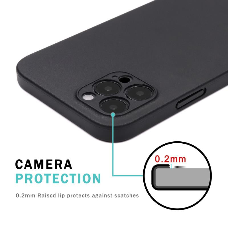 <transcy>iPhone 12 Pro Max Ultra Slim Case - Deep Black</transcy>