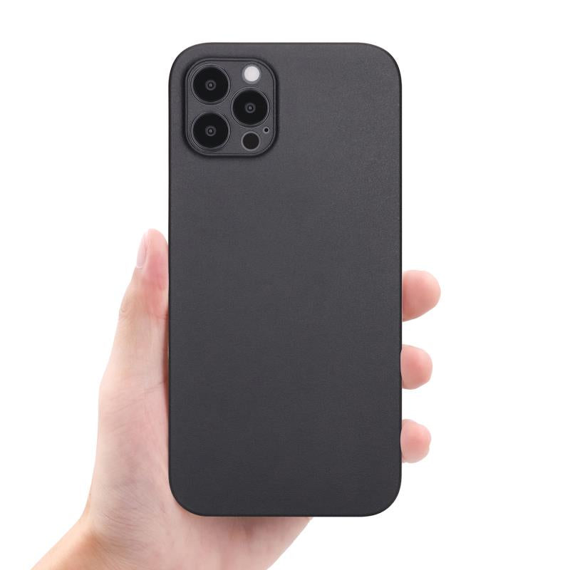 iPhone 12 Pro Ultra Slim Case - Frosted Black mit Grip