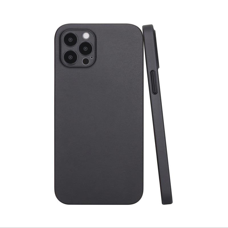 <transcy>iPhone 12 Pro Max Ultra Slim Case - Deep Black</transcy>