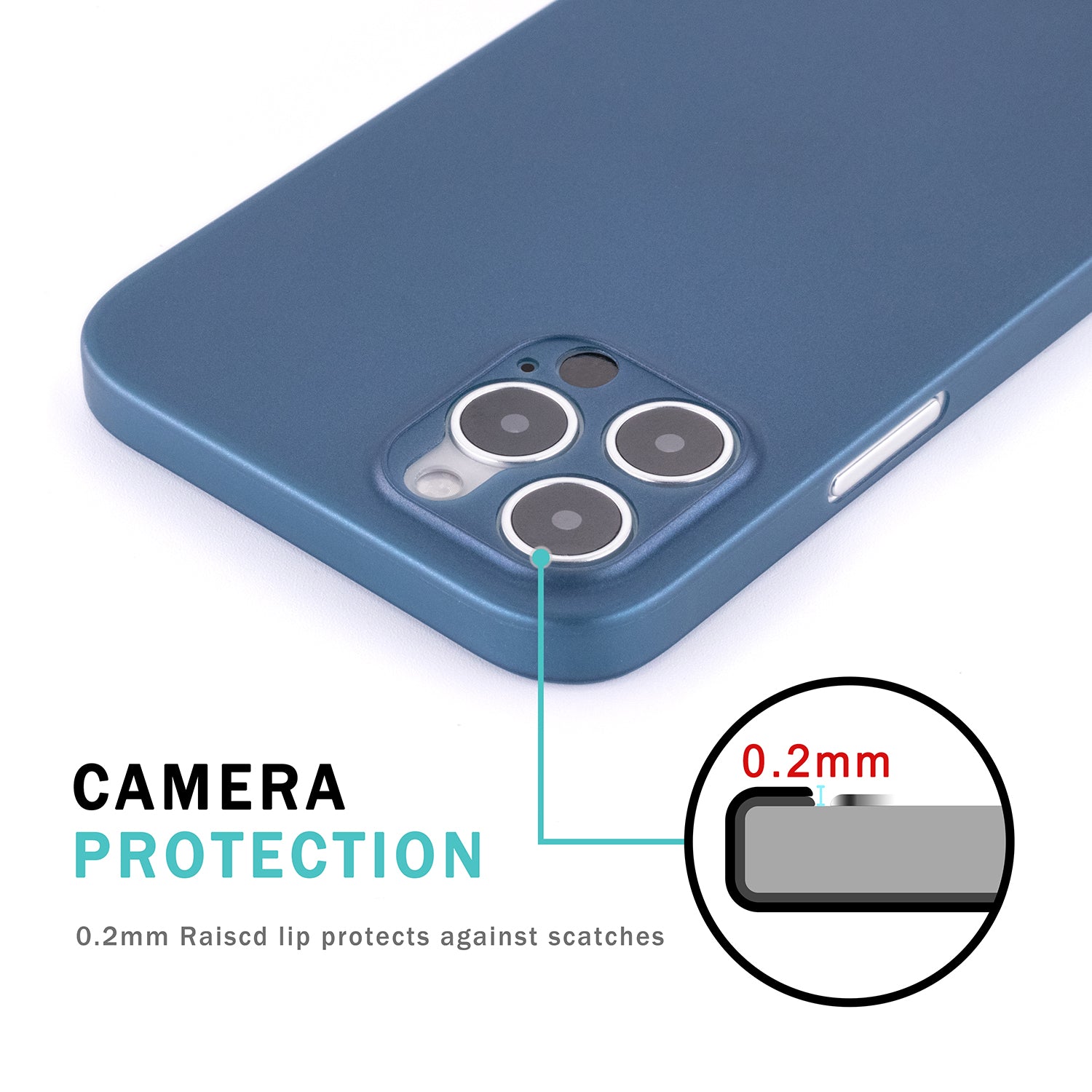 <transcy>iPhone 12 Pro Max Ultra Slim Case - Pacific Blue</transcy>