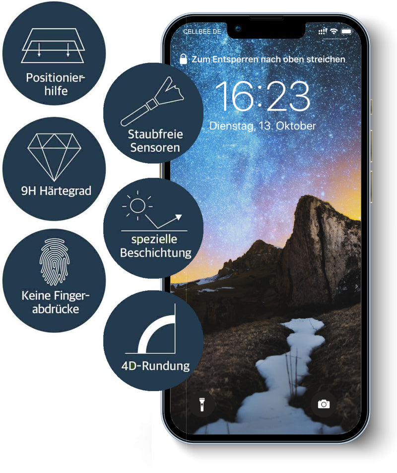 "The Curved" Panzerglas - iPhone 14 Premium Displayschutz