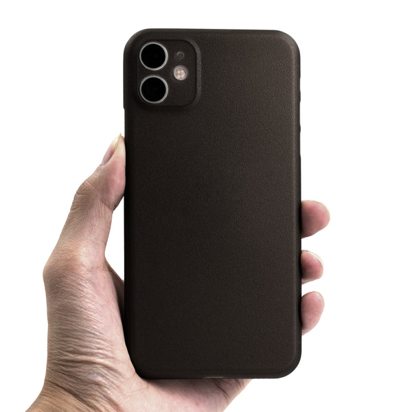 <transcy>iPhone 11 Ultra Slim Grip Case Frosted Black</transcy>