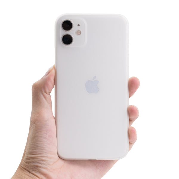 <transcy>iPhone 11 Ultra Slim Grip Case Frosted White</transcy>