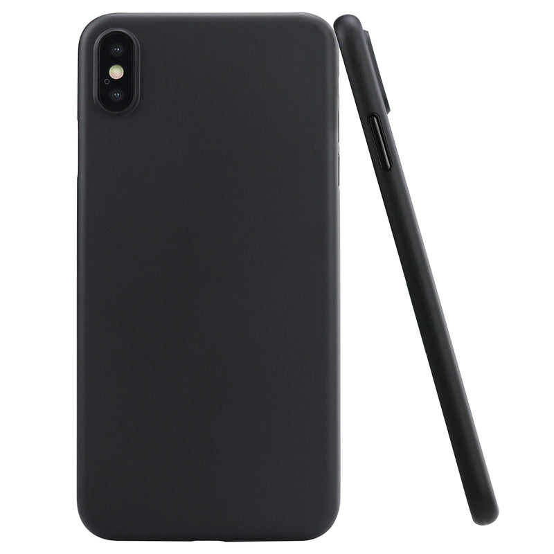 Apple iPhone xs ultra premium edge dünne leichte iPhonehülle Case schwarz black Kamera schutz keine Kratzer