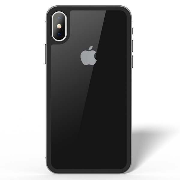 Clear Backcover 4 D - Black & White iPhone X/XS